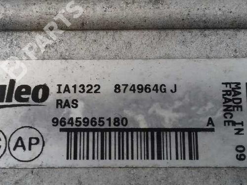 Intercooler PEUGEOT PARTNER Box Body/MPV (5_, G_) 1.6 HDi 75 (75 hp) 3139428