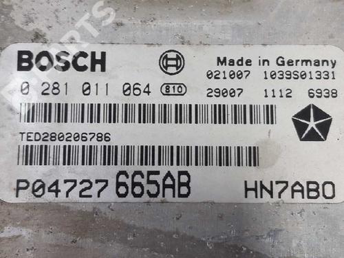Engine control unit (ECU) CHRYSLER VOYAGER IV (RG, RS)  | BP3229192M57 