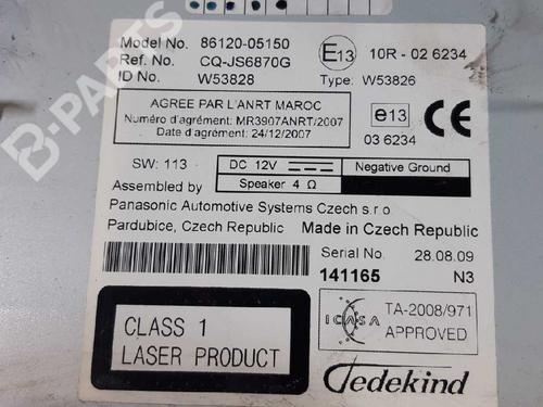 Radio TOYOTA AVENSIS (_T25_) 2.2 D-4D (ADT251_, ADT251R) | BP3432929E6 