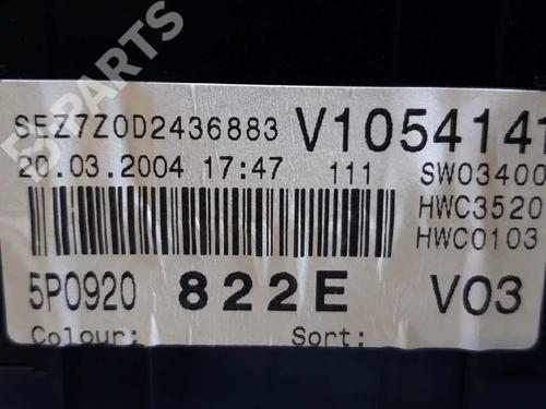 Instrument cluster SEAT ALTEA (5P1) 2.0 TDI 16V | BP1967735C47 