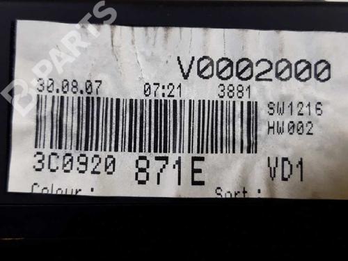 Instrument cluster VW PASSAT B6 (3C2) 2.0 TDI | BP4444970C47 