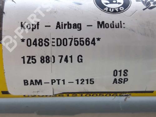 Left curtain airbag SKODA OCTAVIA II (1Z3) 1.6 TDI 1Z5880741G