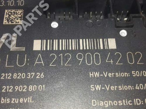 Used Comfort control module MERCEDES-BENZ E-CLASS (W212) E 220 CDI / BlueTEC (212.001, 212.002) (170 hp) 4669454