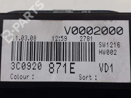 Kombinert Instrument VW PASSAT B6 (3C2) 2.0 TDI 16V (140 hp) 4892964