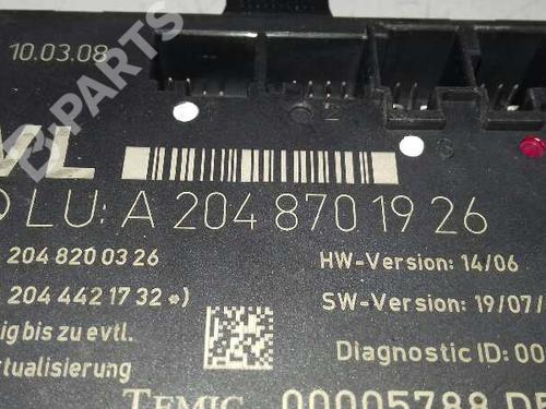 Used Comfort control module MERCEDES-BENZ C-CLASS (W204) C 320 CDI (204.022) (224 hp) 5210907