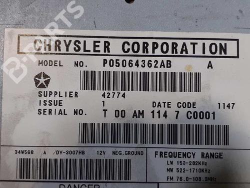 Radio DODGE CALIBER 2.0 CRD | BP5253271E6