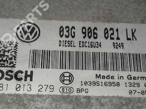 Engine control unit (ECU) SEAT LEON (1P1) 1.9 TDI | BP5823908M57 