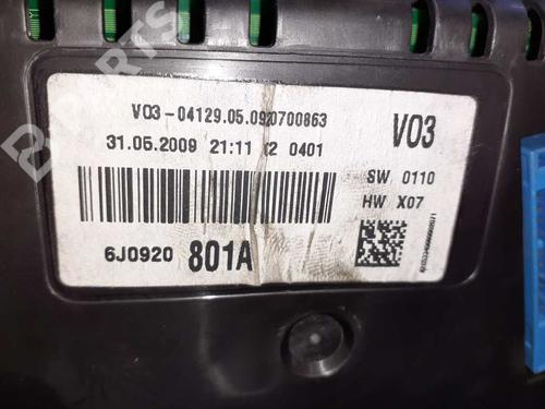 Instrument cluster SEAT IBIZA IV SC (6J1, 6P5) 1.9 TDI | BP6327615C47 