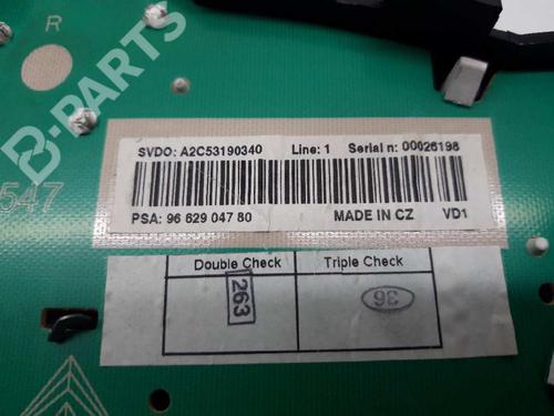Instrument cluster PEUGEOT 207 (WA_, WC_) 1.6 HDi | BP6567028C47 