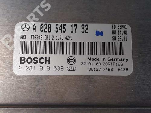 Engine control unit (ECU) MERCEDES-BENZ VANEO (414) 1.7 CDI (414.700) | BP7118107M57 