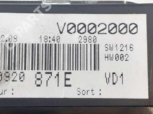 Instrument cluster VW PASSAT B6 (3C2) 2.0 TDI 16V | BP7303856C47 