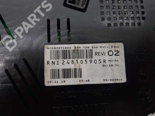 Instrument cluster RENAULT MEGANE III Hatchback (BZ0/1_, B3_) 1.2 TCe (BZ2B, BZ11) | BP7637243C47 