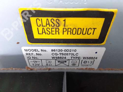 Bilradio TOYOTA YARIS (_P9_) 1.3 VVT-i (SCP90_, SCP90R) (87 hp) 8046120