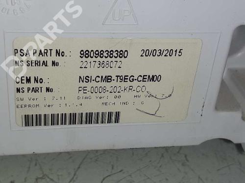 Instrument cluster PEUGEOT 308 II (LB_, LP_, LW_, LH_, L3_) 1.6 HDi | BP8192315C47 
