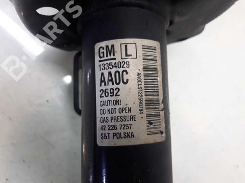 Used Left front shock absorber OPEL ASTRA J (P10) 1.7 CDTI (68) (110 hp) 8208979