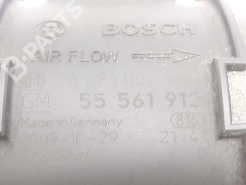 Used Mass air flow sensor OPEL ASTRA J (P10) 1.7 CDTI (68) (110 hp) 8221332
