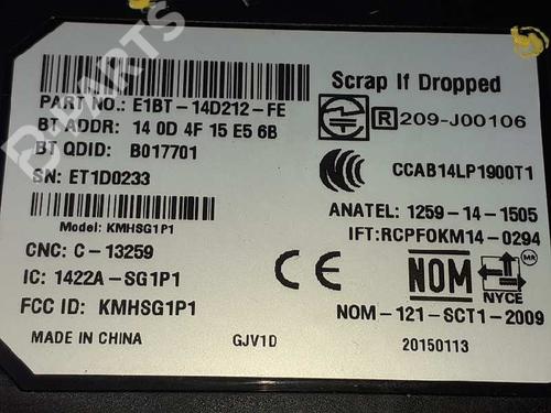 Electronic module FORD FOCUS III 1.6 TDCi | BP8263512M83 