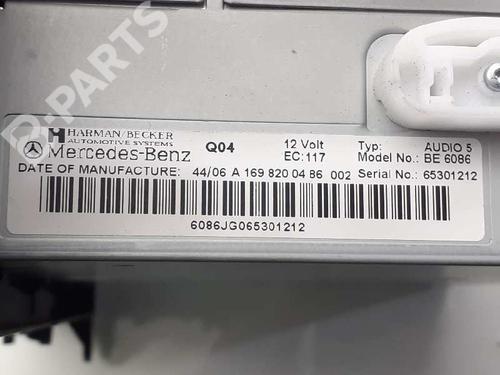 Used Radio MERCEDES-BENZ A-CLASS (W169) A 180 (169.032, 169.332) (116 hp) 8400289
