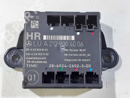 Comfort control module MERCEDES-BENZ E-CLASS (W212) E 350 CDI 4-matic (212.089) | BP8517449M56 