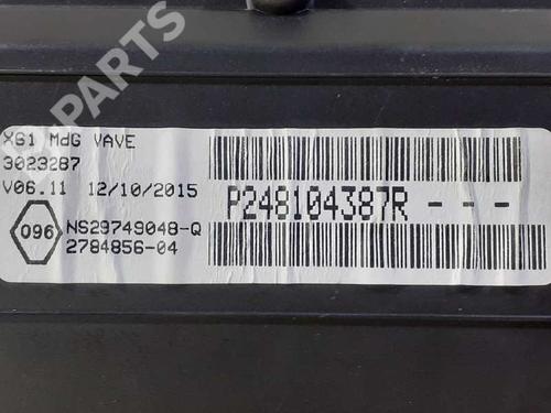 Instrument cluster RENAULT KANGOO / GRAND KANGOO II (KW0/1_)  | BP8525826C47 