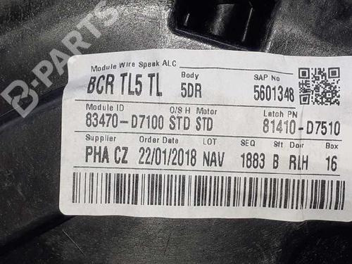 Used Rear left window mechanism HYUNDAI TUCSON (TL, TLE) 1.7 CRDi (116 hp) 8690449