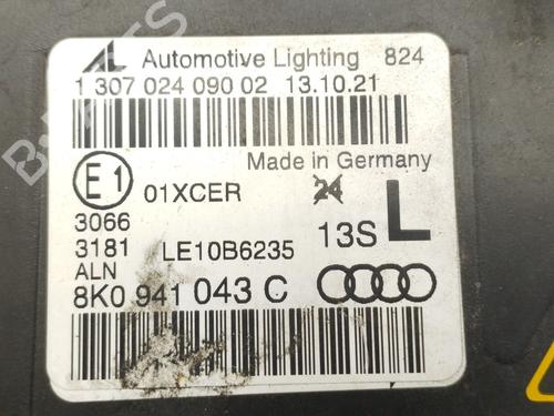 Left headlight AUDI A4 B8 (8K2) 2.0 TDI quattro | BP31971633C28 