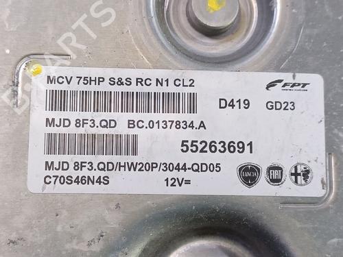 Engine control unit (ECU) FIAT FIORINO Box Body/MPV (225_) 1.3 D Multijet (225BXD1A, 225BXB1A, 225BXB11) | BP23863691M57 