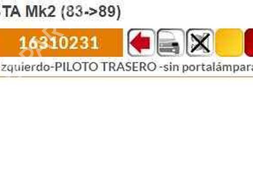 Left taillight FORD FIESTA I (GFBT)  | BP8076557C34