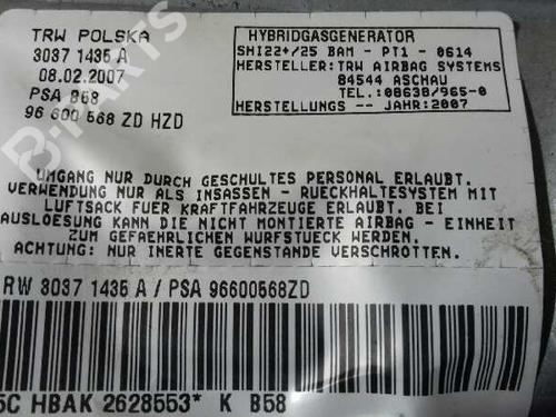 Airbag Kit CITROËN C4 Grand Picasso I (UA_) 2.0 HDi 138 | BP1305524C86  - Image 10