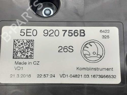 Instrument cluster SKODA OCTAVIA III (5E3, NL3, NR3) 2.0 TSI RS | BP13755689C47 