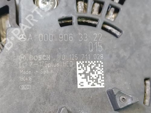 Alternator MERCEDES-BENZ GLA-CLASS (X156) GLA 200 CDI / d (156.908) | BP17725632M7 
