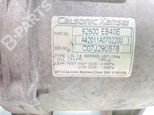 AC compressor NISSAN NAVARA NP300 (D40) 2.5 dCi | BP10741103M34 
