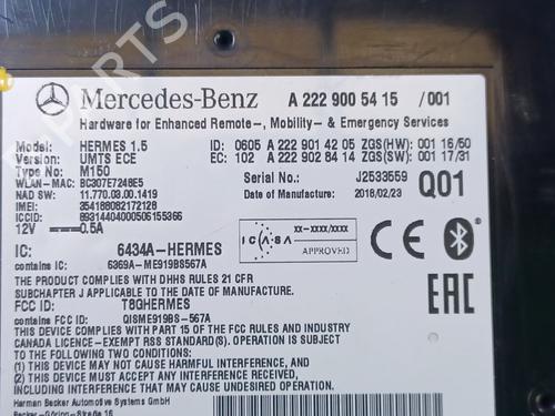 Electronic module MERCEDES-BENZ C-CLASS T-Model (S205) C 220 BlueTEC / d (205.204) | BP18864867M83 