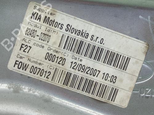 Front right window mechanism KIA SPORTAGE II (JE_, KM_) 2.0 CRDi 4WD | BP22980347C23 