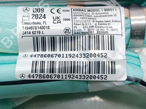 Right curtain airbag MERCEDES-BENZ V-CLASS (W447) V 220 CDI / d 4-matic (447.811, 447.813) | BP23958498C12 