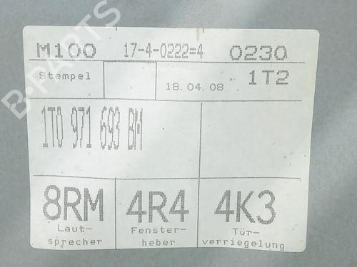 Rear left window mechanism VW TOURAN (1T1, 1T2) 1.9 TDI | BP16726544C24 