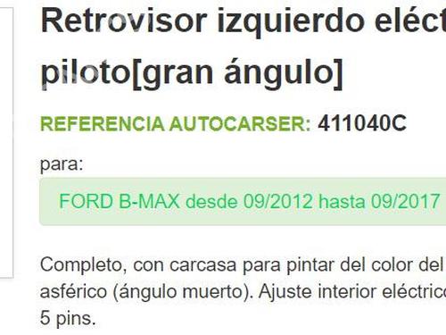 Left mirror FORD B-MAX (JK) 1.0 EcoBoost | BP21495521C26 