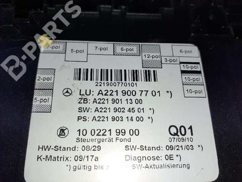 Comfort control module MERCEDES-BENZ S-CLASS (W221, V221) S 350 BlueTec (221.026, 221.126) | BP12124479M56 