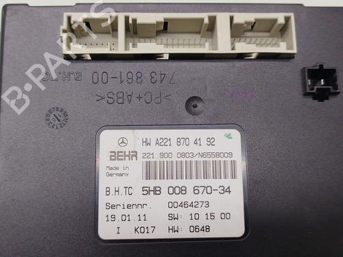 Electronic module MERCEDES-BENZ S-CLASS (W221, V221) S 250 CDI (221.003, 221.103) | BP22743842M83 