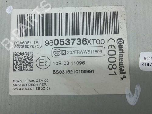 Radio PEUGEOT EXPERT Van (VF3A_, VF3U_, VF3X_)  | BP14832576E6 