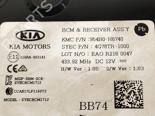 Módulo eletrónico KIA STONIC (YB) 1.0 T-GDi Eco-Dynamics+ | BP32988589M83  - Image 5