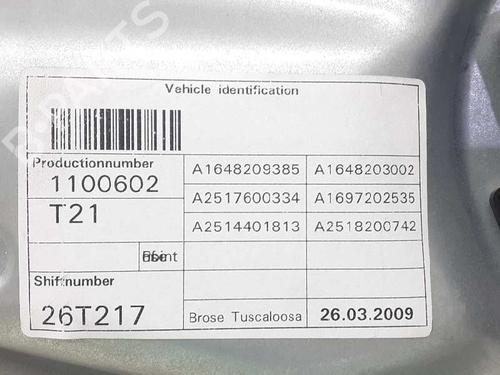Front left window mechanism MERCEDES-BENZ R-CLASS (W251, V251) R 350 CDI 4-matic (251.124, 251.125) | BP13386049C22 