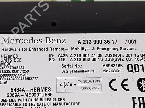 Electronic module MERCEDES-BENZ GLA-CLASS (X156) GLA 200 CDI / d (156.908) | BP25914374M83 