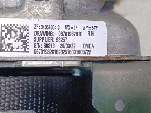 Front right seatbelt MASERATI GRECALE GT Mild Hybrid Q4 | BP39933581I25 - Image 3