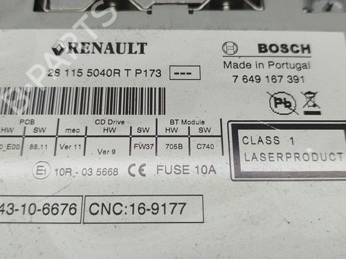 Radio RENAULT MEGANE III Hatchback (BZ0/1_, B3_) | BP25745681E6