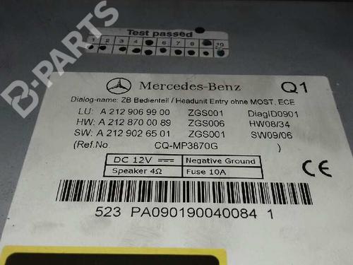 Radio MERCEDES-BENZ E-CLASS (W212) E 220 CDI / BlueTEC (212.001, 212.002) | BP1945222E6