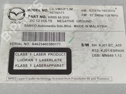 Radio MAZDA CX-5 (KE, GH) 2.0 (KEEFW) | BP39146282E6 - Image 4