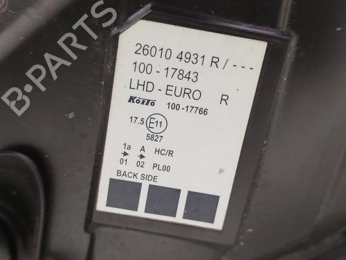 Right headlight RENAULT KANGOO Express (FW0/1_) Z.E. (FW0Z, FW1Z) | BP31828826C29