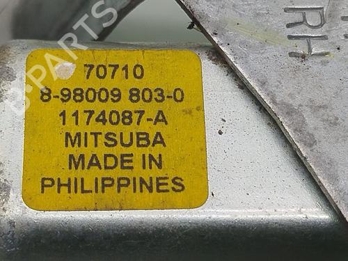 Rear right window mechanism ISUZU D-MAX I (TFR, TFS) 3.0 DiTD 4x4 (TFS85_) | BP29250845C25 