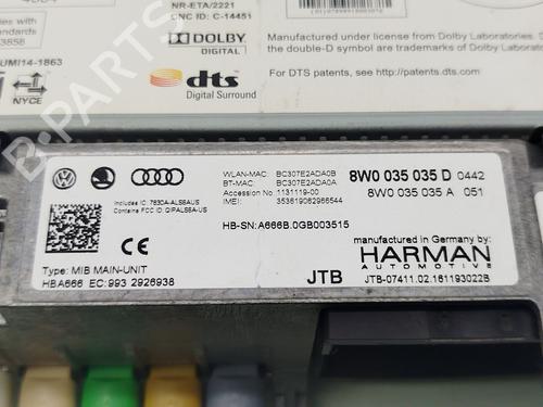 Radio AUDI A4 B9 Avant (8W5, 8WD) 2.0 TDI | BP30078463E6 